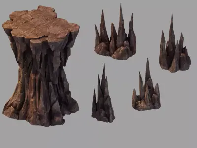 Stone Dragon Forbidden - Stone Combination 3D model
