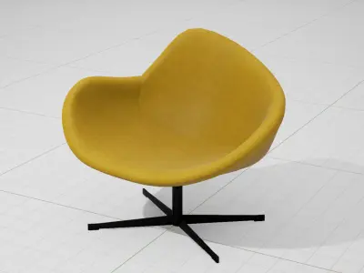 PlusHalle K2 Swivel Chair UE4 Low-poly 3D model