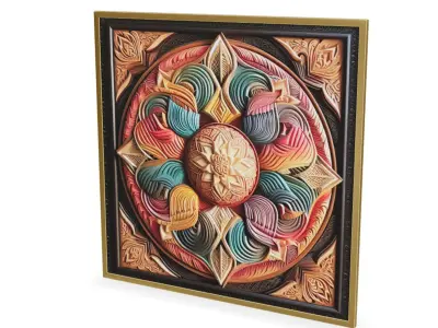 Wall Decoration item 15 Low-poly 3D model