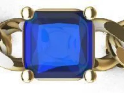 Women solitaire ring 3dm stl render detail 3D print model 3D print model