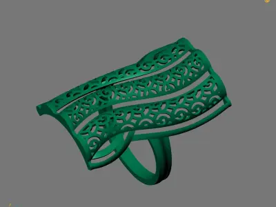 Women Plain Ring Ready STL Models Womens Ring 3d models 3D print model 26