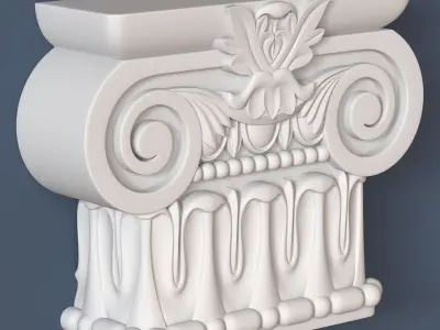 Pilaster Capital 3D model purchase