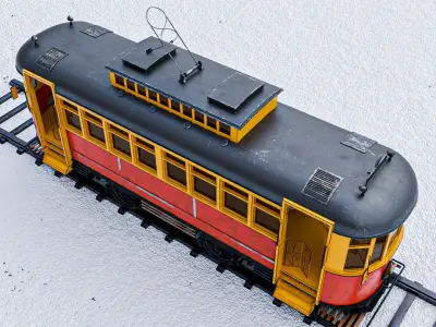 Cable Car Railway 3D model 3D model
