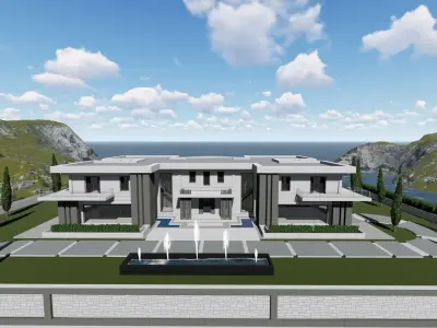 HILLSIDE MEGA MANSION 3D model