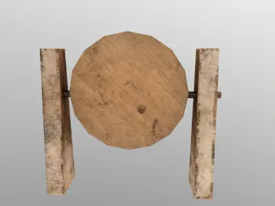  Low Poly Target Board  Free low-poly 3D model