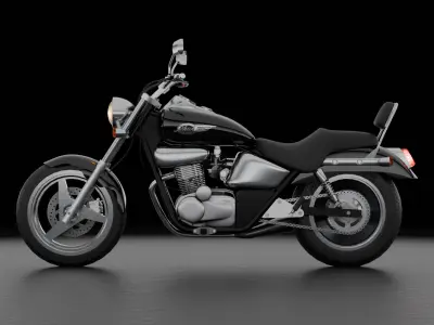 Honda Shadow Phantom TA200 Cruiser Motorcycle  3D model