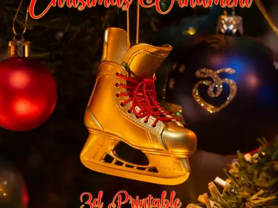 Christmas Ornament - 3D Printable Hockey Ice Skate 3D print model