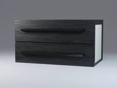 RIGGED Basic Wooden End Table 3D model