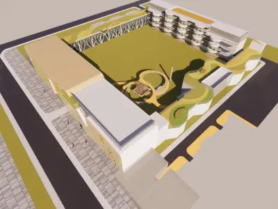 Kindergarten-Sawtooth 3D model