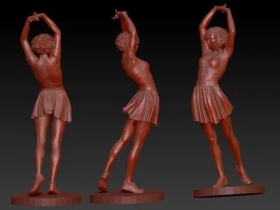 Sports Girl  3D print model
