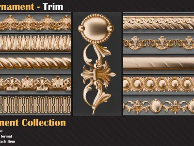 49 Ornament Trim - Vol 07 3D model