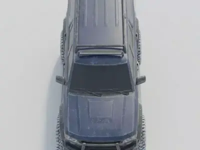 Winter Sale  Low-Poly Realistic 4x4 SUV Game-Ready Low-poly 3D model