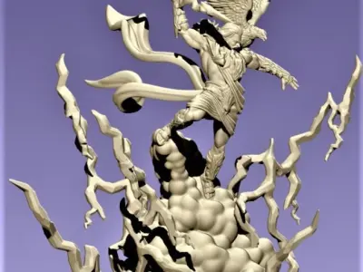 Zeus sculpt 3D print model