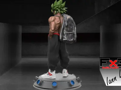 BROLY SPORT URBAN VIBES DRAGON BALL Z 3D print model
