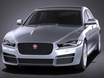 Jaguar XE 2017 VRAY 3D model