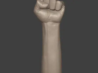 Hand - Fist Figurine - Statue --3D Print Ready 3D print model