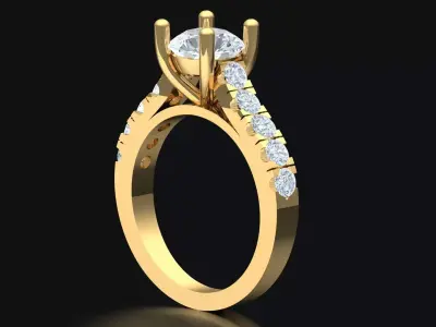 MEN DIAMOND RING  3D model