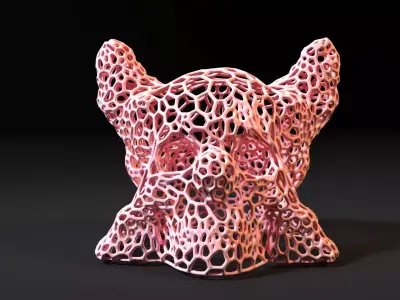 Clown skull lamp 3D print model