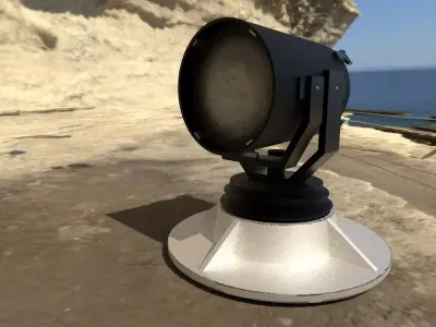 High-Quality Spotlight 3D Model  3D model