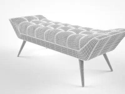 Jonathan Adler Whitaker bench 3D model