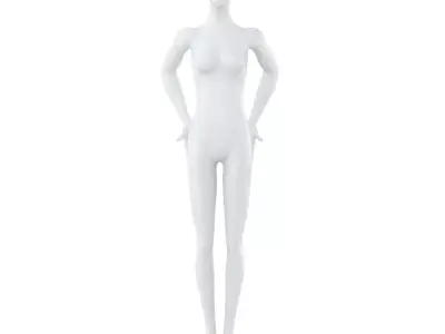 Female Abstract Mannequin 101 3D model