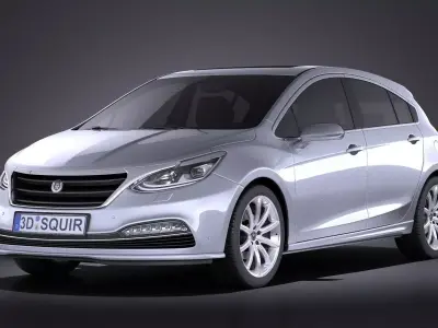 Generic Hatchback v3 2016 VRAY 3D model