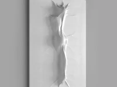 Bas relief Woman on the Wall 2 3D model