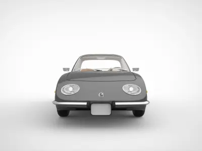 Vintage Coupe Car Design 3D model