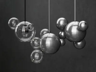 G and C Bolle 14 Bubble CLEAR  BLACK 3D model