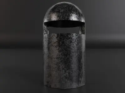 Metal Bin Free low-poly 3D model