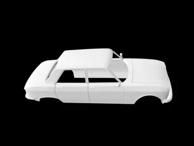 Peugeot 204 Berline  3D print model