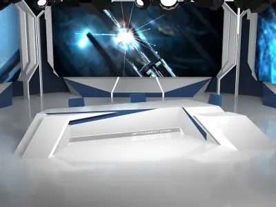 Virtual Studio 25 PBR Low-poly 3D model