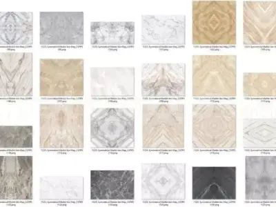 Symmetrical  Marble Textures HQ Texture