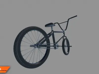 Vehicles - bicycles  scooters and skateboards 3D model