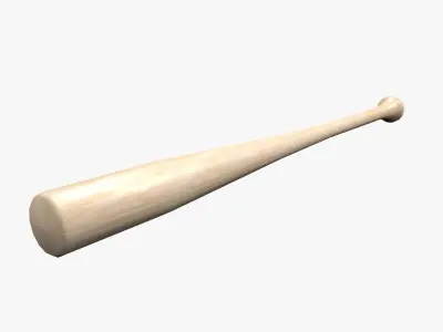 Baseball bat - low poly Low-poly 3D model
