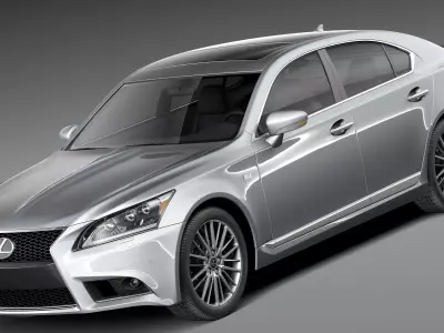 Lexus LS 460 F Sport 2013 3D model
