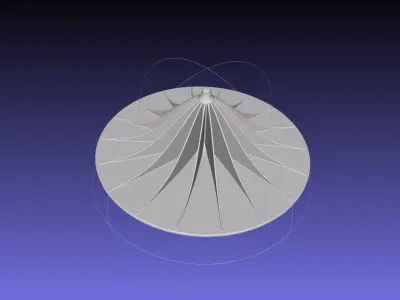 Extreme Pressure Radial Compressor Impeller Model 3D print model