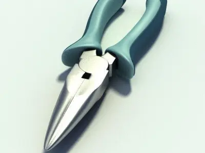 Needle nosed pliers 3D model