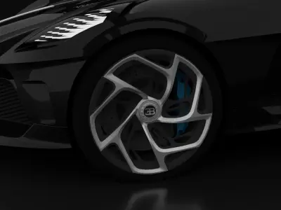 Bugatti La Voiture Noire Low-poly 3D model