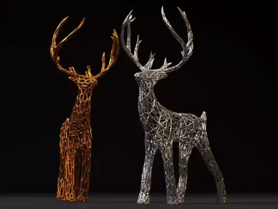 Christmas reindeer 3D print model