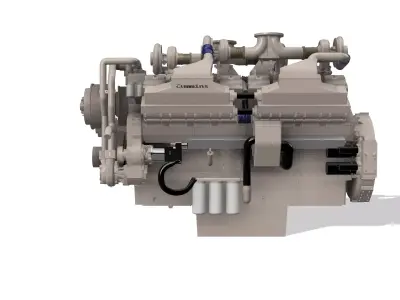 Cummins QSK60 CM500 DIESEL ENGINE 3D print model