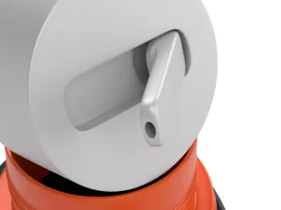 School Water Bottle Low-poly 3D model