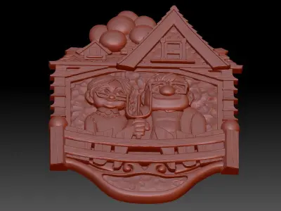 Older couple 3D print model