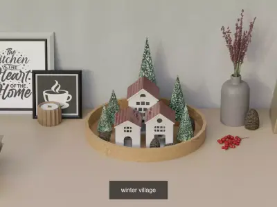  Christmas decorations 3D Model Collection