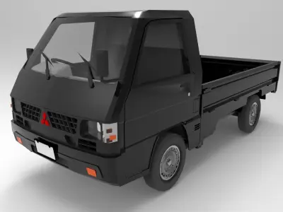 MITSUBISHI COLT L300 LOW POLY Low-poly 3D model