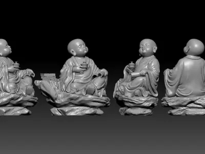 little monk  3D print model