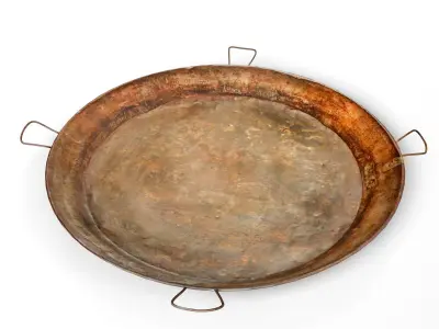 Giant Iron Round Tray 3D model