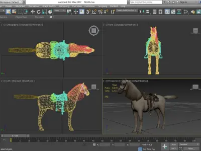 Horse - D11-D12 3D model