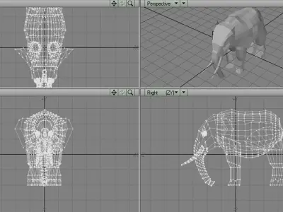 Elephant - Africa Male 3D model