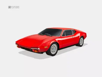 De Tomaso Pantera 1974 Low-poly 3D model